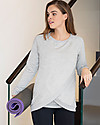 Seraphine Crossover Maternity and Nursing Sybil Sweater- Grey marl Jumpers