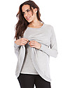 Seraphine Crossover Maternity and Nursing Sybil Sweater- Grey marl Jumpers