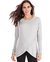 Seraphine Crossover Maternity and Nursing Sybil Sweater- Grey marl Jumpers
