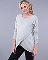 Seraphine Crossover Maternity and Nursing Sybil Sweater- Grey marl Jumpers
