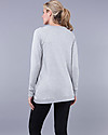 Seraphine Crossover Maternity and Nursing Sybil Sweater- Grey marl Jumpers