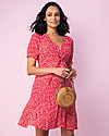 Seraphine Daffodil Front Tie Maternity Dress - Red Floral Dresses_