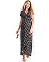 Seraphine Daisy, Woven Wrap Dress, Black/White - 100% soft viscose Dresses_