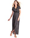 Seraphine Daisy, Woven Wrap Dress, Black/White - 100% soft viscose Dresses_