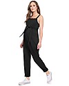 Seraphine Dune, Jersey Sleeveless Maternity and Nursing Dungarees - Black Dungarees