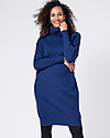 Seraphine Elena Maternity and Nursing Dress - Navy - Roll Neck Rib Detail Dresses_