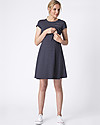 Seraphine Fit and Flare Nursing and Maternity Dress Rowan - Navy Dresses_