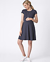 Seraphine Fit and Flare Nursing and Maternity Dress Rowan - Navy Dresses_