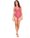 Seraphine Halter Neck Maternity 2 piece Tankini - Red with White Polka Dots Bikinis And Tankinis