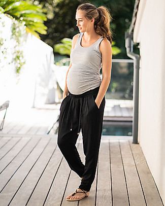 Seraphine Harem Maternity Trousers Gladyce - Soft and Versatile - Black Trousers