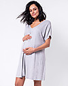 Seraphine Jaya Maternity and Nursing Nightie - Grey Marl Robes