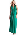 Seraphine Jo - Knot Front Maternity Maxi-Dress Emeral Dresses_