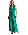 Seraphine Jo - Knot Front Maternity Maxi-Dress Emeral Dresses_