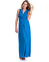Seraphine Jo - Knot Front Maternity Maxi - Dress Seaside Turquoise Dresses_
