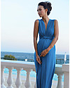 Seraphine Jo - Knot Front Maternity Maxi - Dress Seaside Turquoise Dresses_