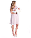 Seraphine Jodie - Chiffon Maternity / Nursing Dress - Blush Pink Dresses_