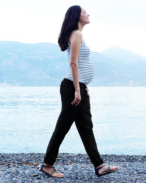 Seraphine Jogger Style Slouchy Maternity Trousers - Black - 100% Viscose! Trousers