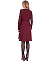 Seraphine Johana Wrap Detail Pregnancy and Nursing Winter Dress, Burgundy Dresses_