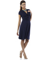 Seraphine Jolene - Knot front Maternity Dress - Navy Blue (elegant and versatile!) Dresses_