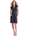 Seraphine Jolene - Knot front Maternity Dress - Navy Blue (elegant and versatile!) Dresses_
