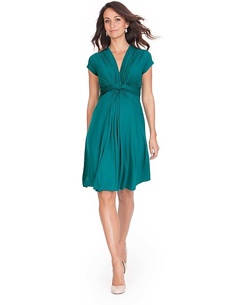 Seraphine Jolene - Knot front Maternity Dress - Peacock (elegant and versatile!) Dresses_