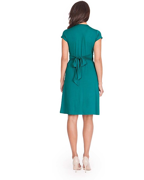Seraphine Jolene - Knot front Maternity Dress - Peacock (elegant and versatile!) Dresses_