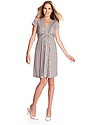 Seraphine Jolene - Knot front Maternity Dress - Pink/Polka Dots (elegant and versatile!) Dresses_