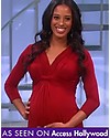 Seraphine Jolene Knot Front Maternity Dress with ¾ sleeves - Claret Red Dresses_