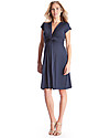 Seraphine Jolene Maternity and Nursing Dress with knot - Navy Blue Dresses_