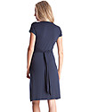 Seraphine Jolene Maternity and Nursing Dress with knot - Navy Blue Dresses_