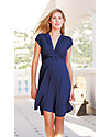 Seraphine Jolene Maternity and Nursing Dress with knot - Navy Blue Dresses_