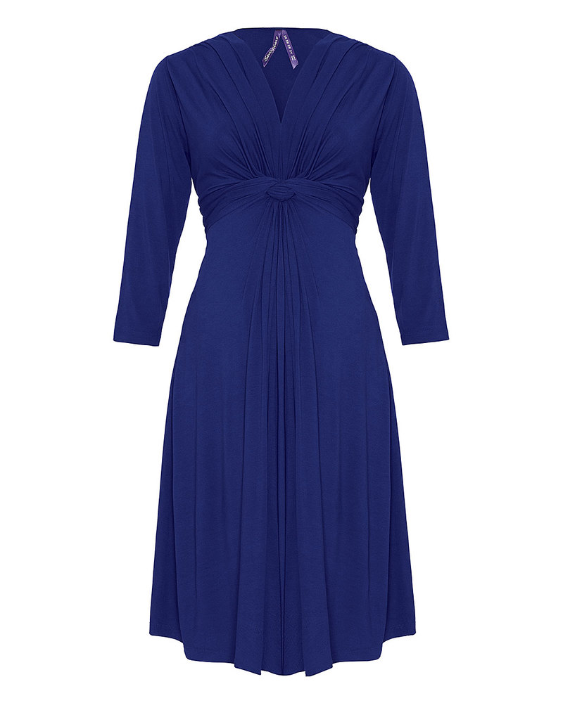 beach dresses for wedding guest Kate Middleton Royal Blue Midi Coat Dress – opalroyaleclothing