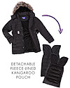 Seraphine Kingston, Maternity + Baby Carrying Down Short Coat 3 in 1, Black - Idea before and after pregnancy! Down Jacket