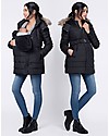 Seraphine Kingston, Maternity + Baby Carrying Down Short Coat 3 in 1, Black - Idea before and after pregnancy! Down Jacket