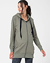 Seraphine Kristen 3in1 Hoody Dress - Khaki - for Pregnancy Breastfeeding and Babywearing Sweatshirts