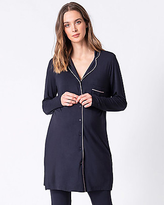 Seraphine Laguna Nightwear Pyjamas - Tunic and Leggings - Navy - Pregnancy and Breastfeeding Robes