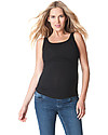 Seraphine Laina, Maternity and Nursing Bamboo Vest, Black - Super-soft! Tank Tops