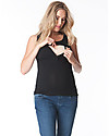 Seraphine Laina, Maternity and Nursing Bamboo Vest, Black - Super-soft! Tank Tops