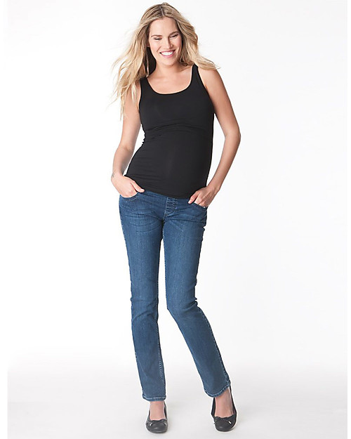 Seraphine Laina, Maternity and Nursing Bamboo Vest, Black - Super-soft! Tank Tops
