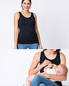 Seraphine Laina, Maternity and Nursing Bamboo Vest, Black - Super-soft! Tank Tops