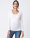 Seraphine Laina Maternity and Nursing Long Sleeves Bamboo Top - Pack of 2 - White/Black Long Sleeves Tops