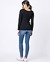 Seraphine Laina Maternity and Nursing Long Sleeves Bamboo Top - Pack of 2 - White/Black Long Sleeves Tops