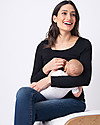 Seraphine Laina Maternity and Nursing Long Sleeves Bamboo Top - Pack of 2 - White/Black Long Sleeves Tops
