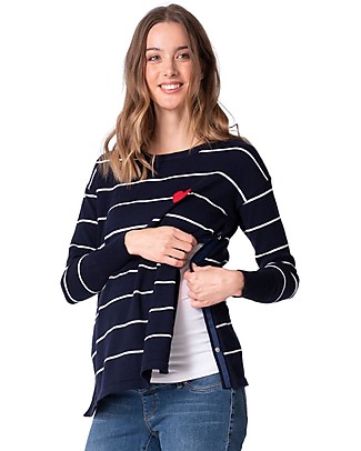 Seraphine Lennan Mama & Mini Heart Jumper - Nautical - 100% cotton Long Sleeves Tops