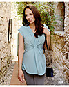 Seraphine Liza, Knot Front Maternity and Nursing Top, Mint T-shirts