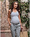Seraphine Luna, Maternity and Nursing Top, Striped Blue - Bamboo! Tank Tops