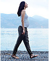 Seraphine Luna, Maternity and Nursing Top, Striped Blue - Bamboo! Tank Tops