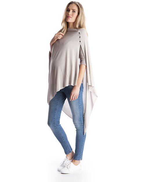 Seraphine Madison Bamboo Summer Nursing Shawl - Latte! Scarves