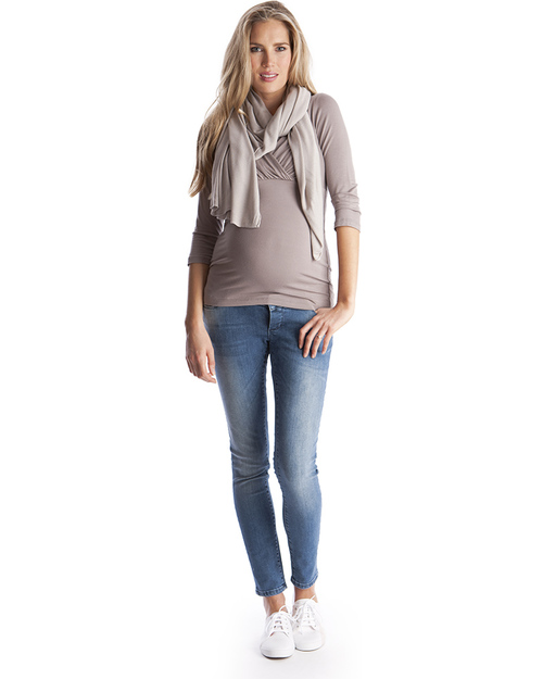 Seraphine Madison Bamboo Summer Nursing Shawl - Latte! Scarves