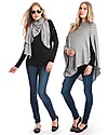 Seraphine Madison - Grey Nursing Shawl - Bamboo + Wool (cozy, comfortable and multifunctional) Scarves